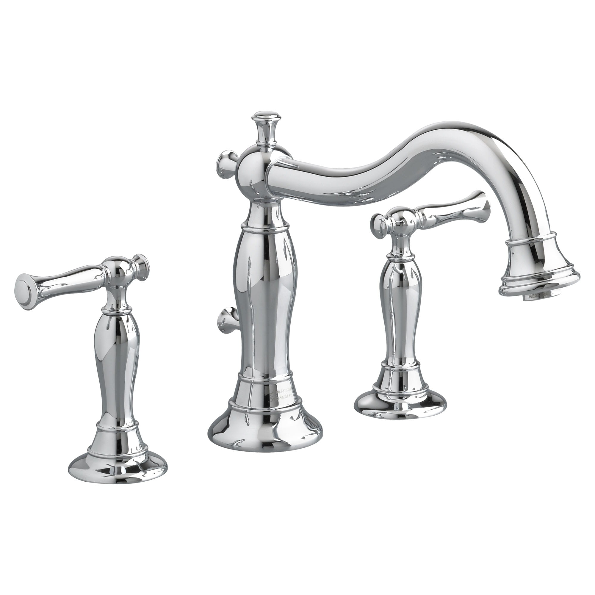 Quentin Bathtub Faucet for Flash Rough in Valve with Lever Handles CHROME